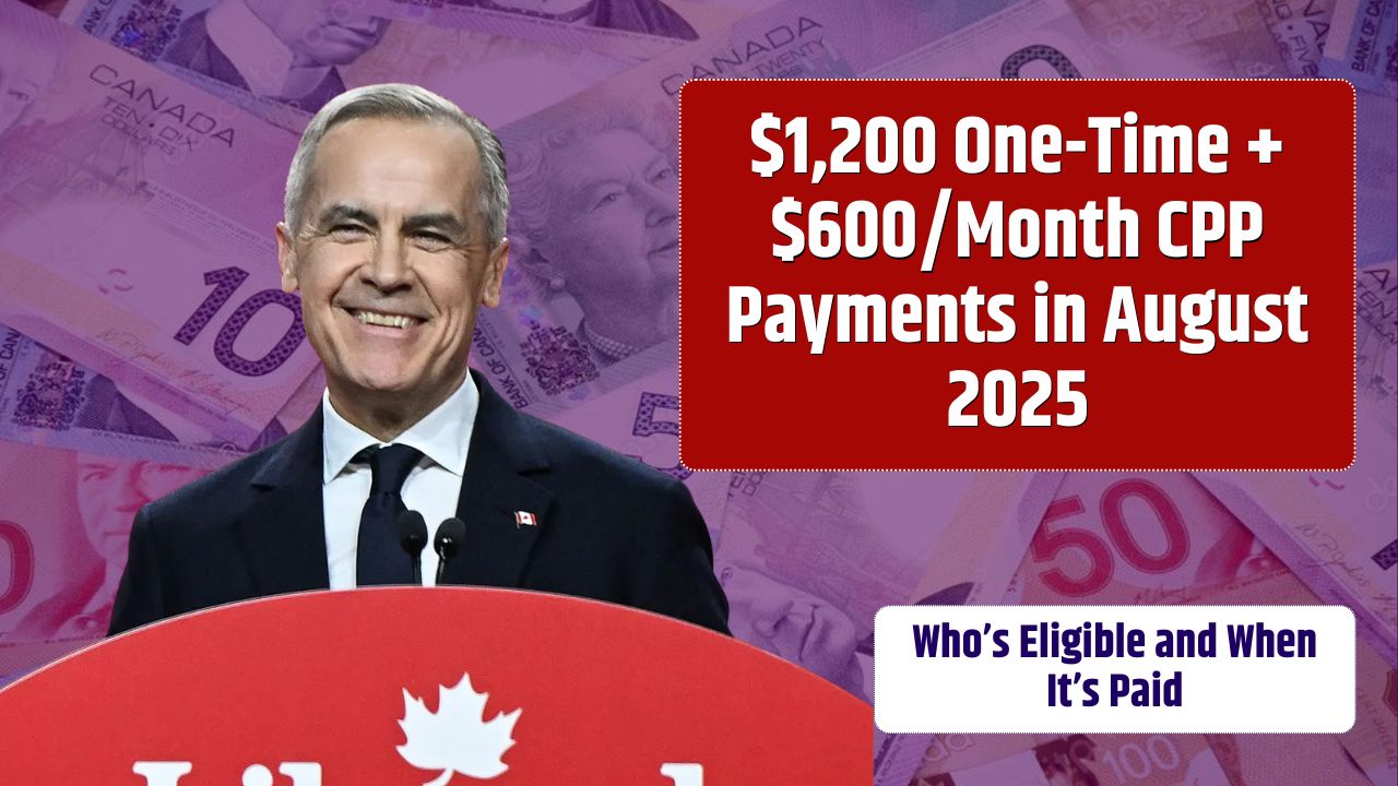 $1,200 One-Time + $600Month CPP Payments in August 2025 – Who’s Eligible and When It’s Paid