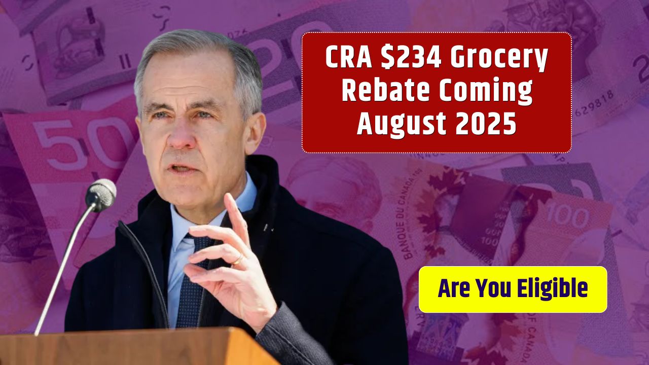 CRA $234 Grocery Rebate Coming August 2025 – Are You Eligible